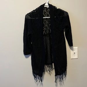 Black cardigan